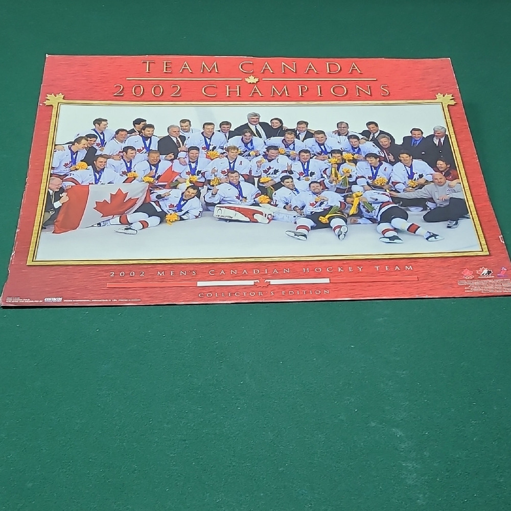 Team Canada 2002 Champions Poster